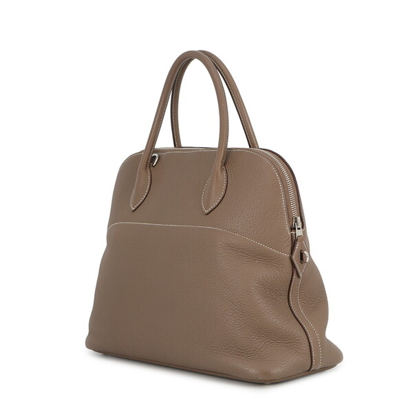 Hermes Hermès Bolide 35 Handbag in Etoupe/Clemence Leather with L Stamp, 2-Wa... - Picture 2 of 16